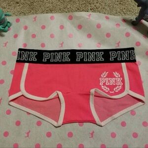 4 PINK Victoria's Secret Pink and Black Panties NWOT